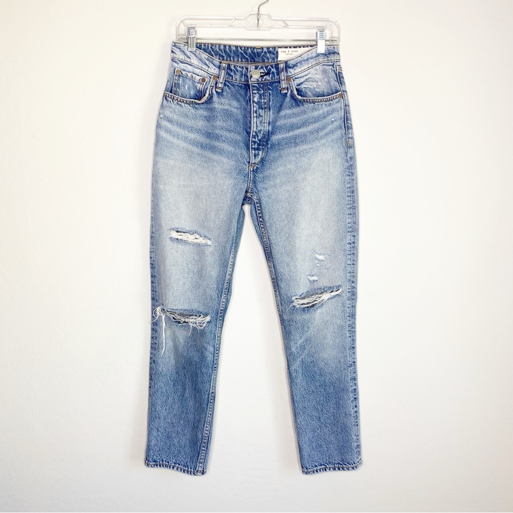 Rag & Bone Nina High-Rise Ankle Cigarette Jean in Dana Point W Holes Size 27 - Picture 2 of 15